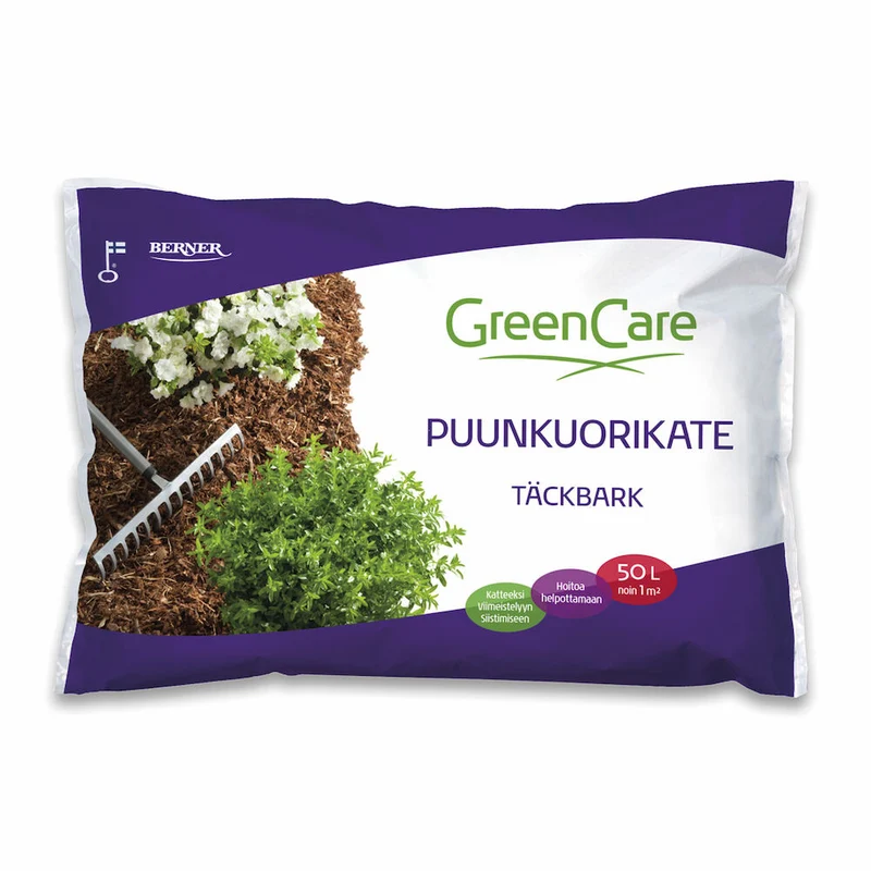 Täckbark 50 L – För plantering & rabatt