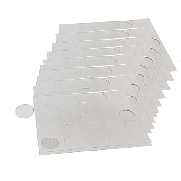 Självhäftande täckbricka 17 mm vit x 12st