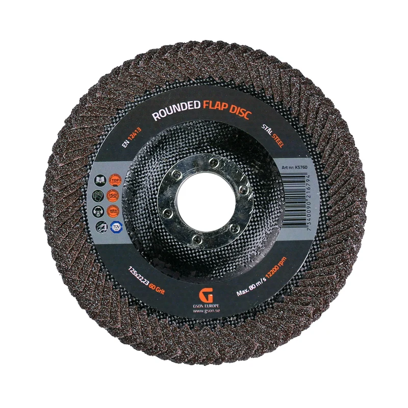 Rundad slipskiva 125mm