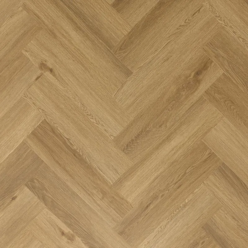 Fiskbensmönstrat vinylgolv Burbon Oak Acoustic KL33