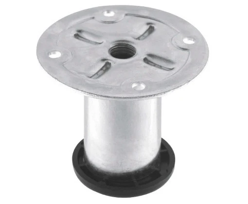 Justerbart ben till sockel 40mm metall