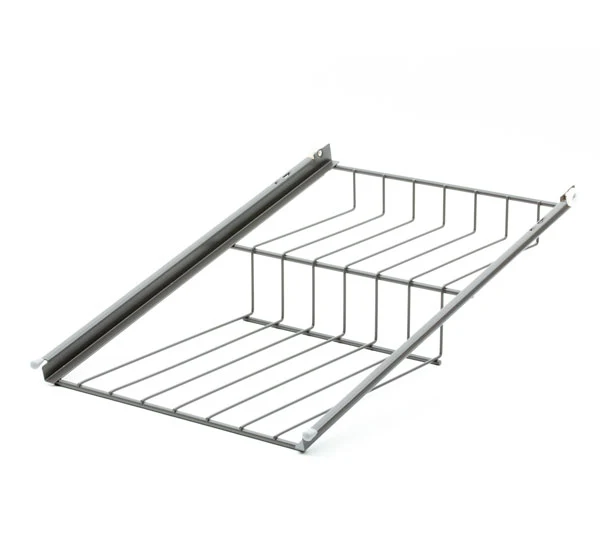 Utdragbart skoställ 400mm antracitgrå