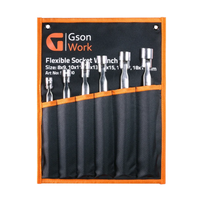 Flexibel lednyckelsats 8–19 mm 6 delar