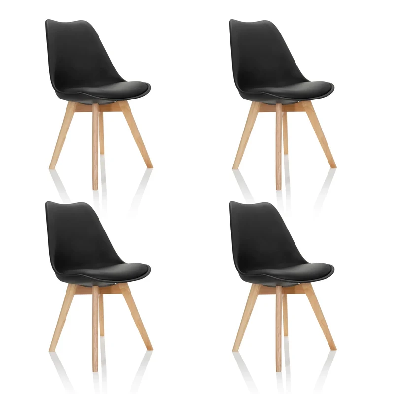 SCANDI 4 | 4-pack - Skålformad stol