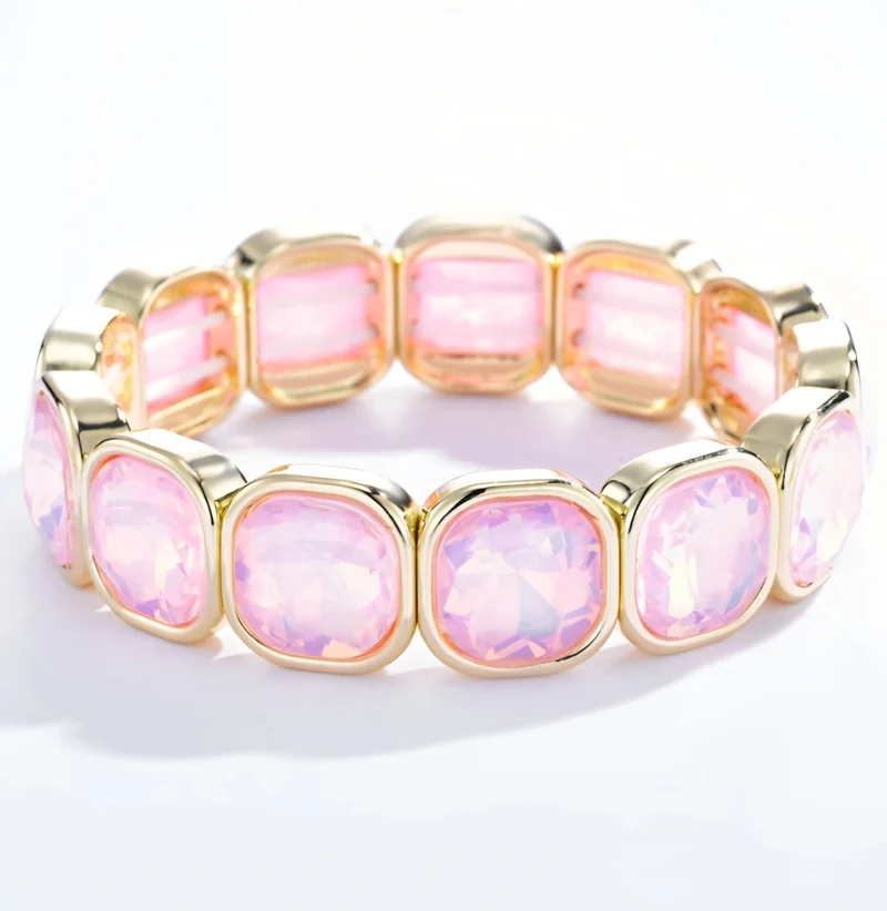 Elastiskt armband Rosa Nickelfritt
