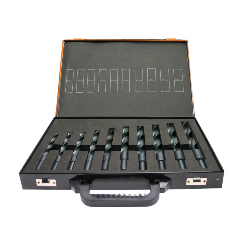 HSS-R Borrset – 10 delar 11–20 mm | Reducerat skaft