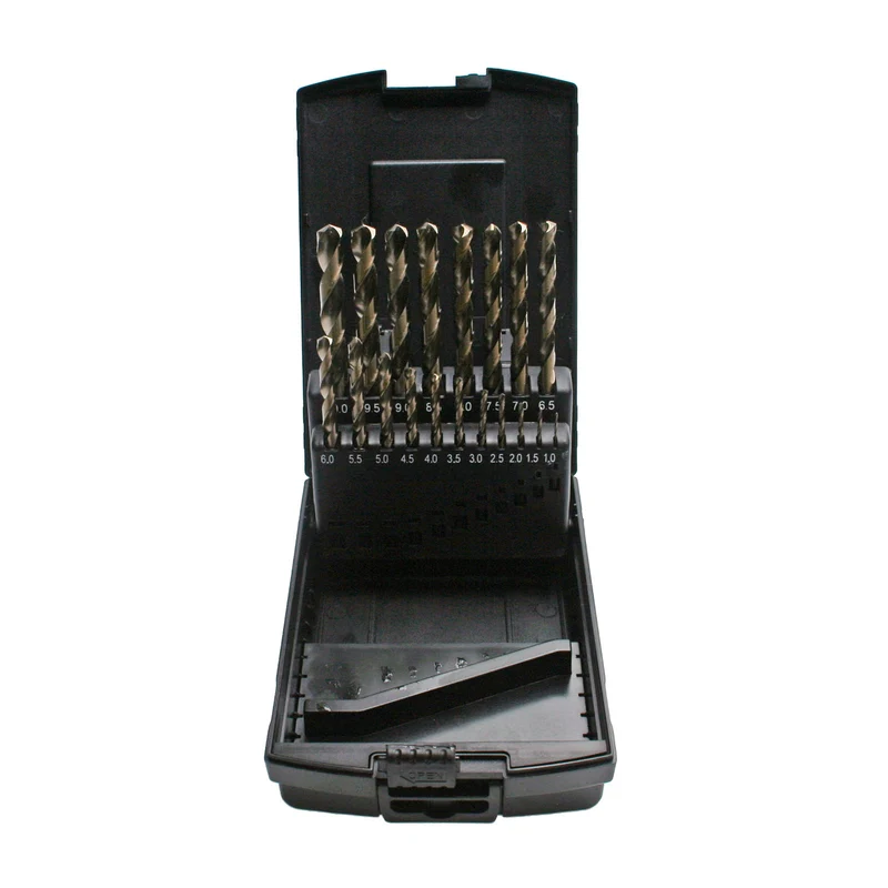 HSS-G Cobolt 5% Borrset – 19 delar 1–10 mm | Kobaltborrar