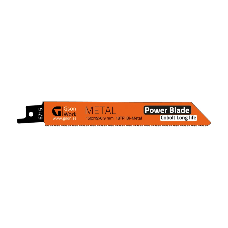 Tigersågblad Gson Metal 225 mm – för tunnplåt och profiler, 18 TPI