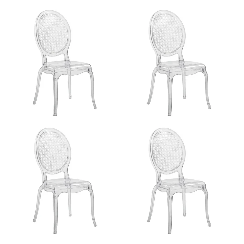 CRISTALIO | 4-pack - Fyrbent stol