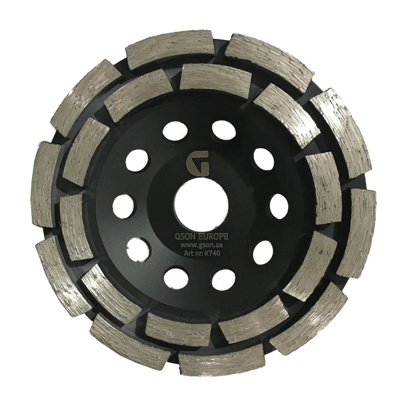 Universell diamantslipskål 125 mm – betong och sten