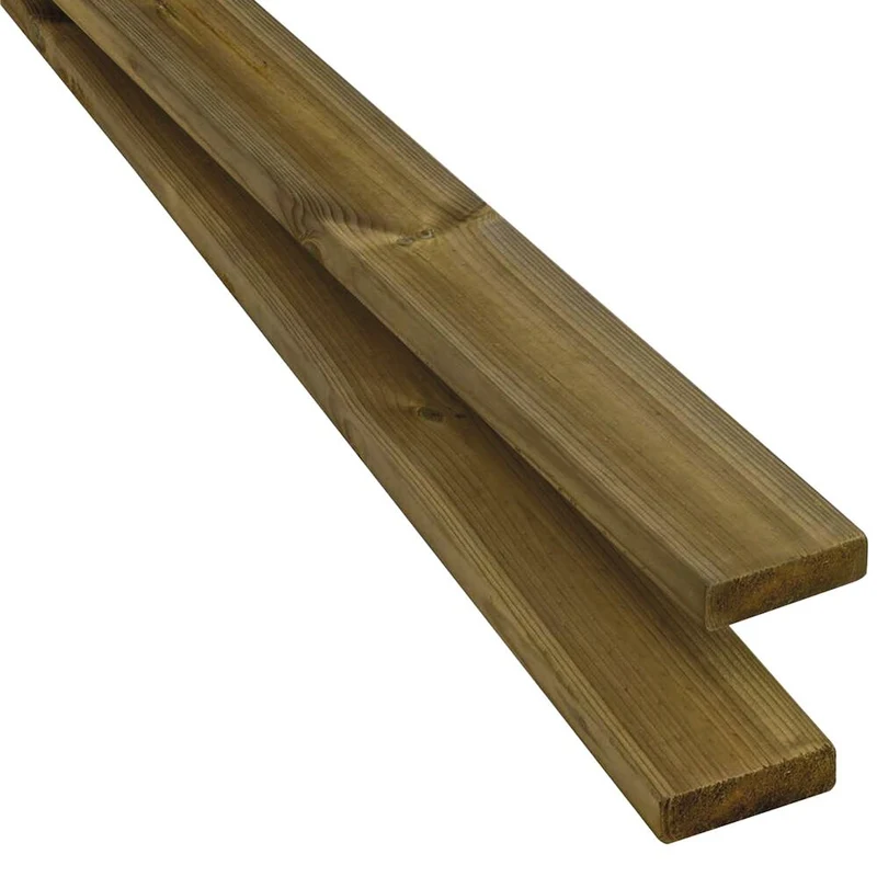 Tryckimpregnerat hyvlat terassvirke 21x95 brunt