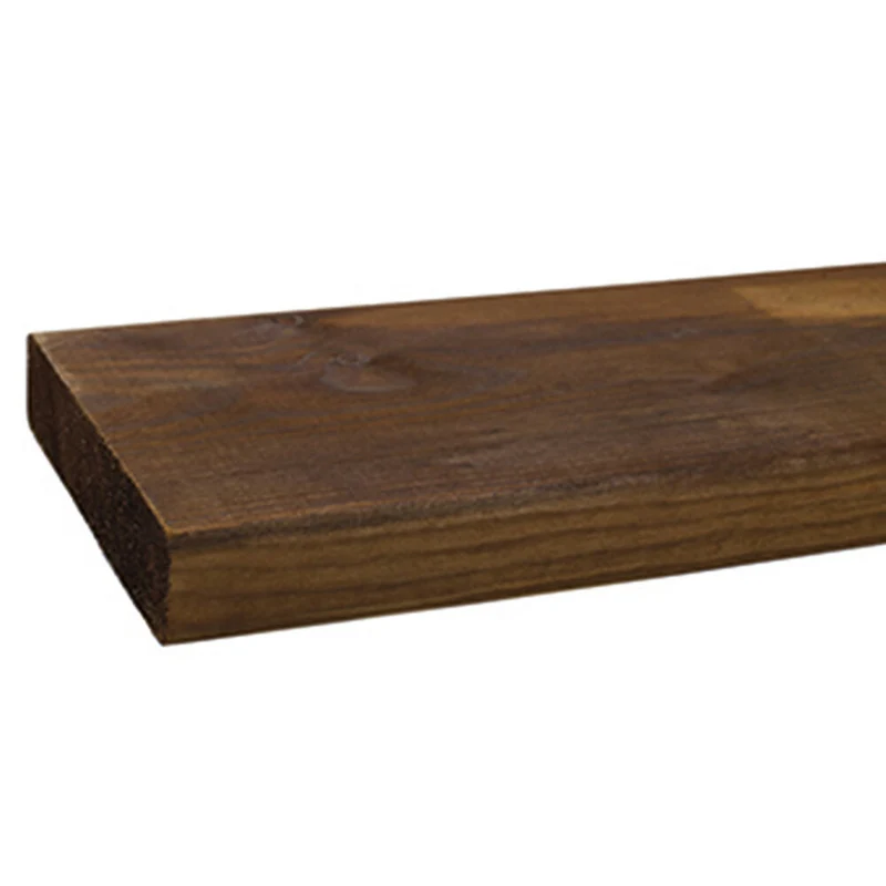 Tryckimpregnerat hyvlat terassvirke 28x120 brunt