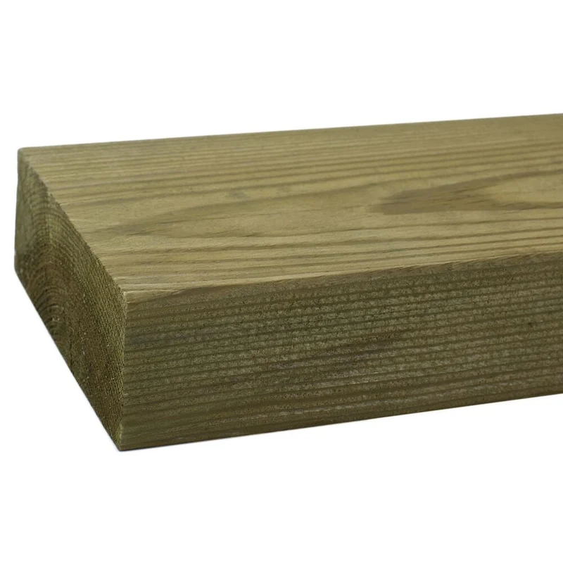 Tryckimpregnerat hyvlat virke 48x123 grönt