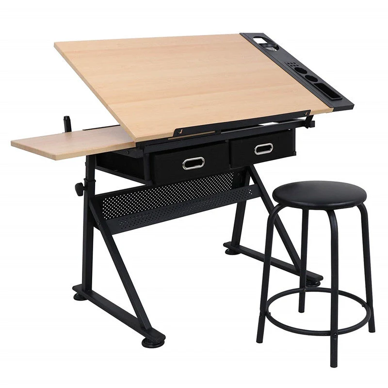 Justerbart ritbord med stol – barn