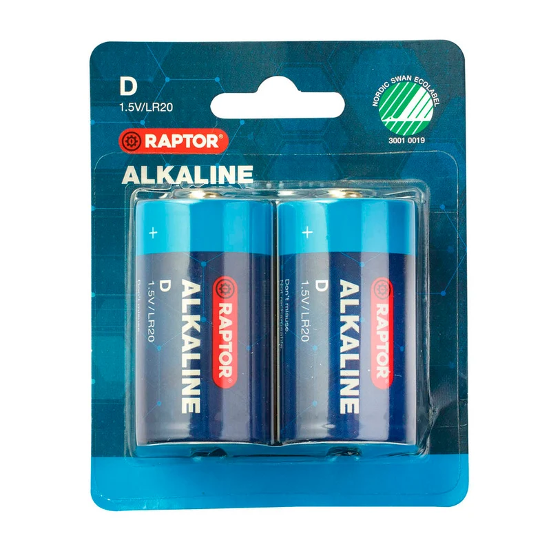 D batteri 2 pack 1,5v