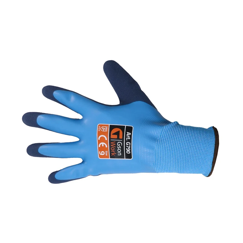 Arbetshandskar Gson Aqua Grip – vattentäta latexhandskar med sandy grip