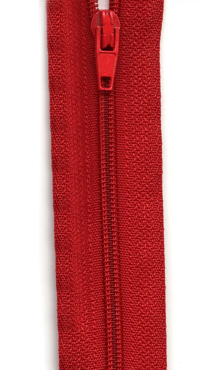 Dragkedja 4 mm x 5 meter (5.5 yds) Red