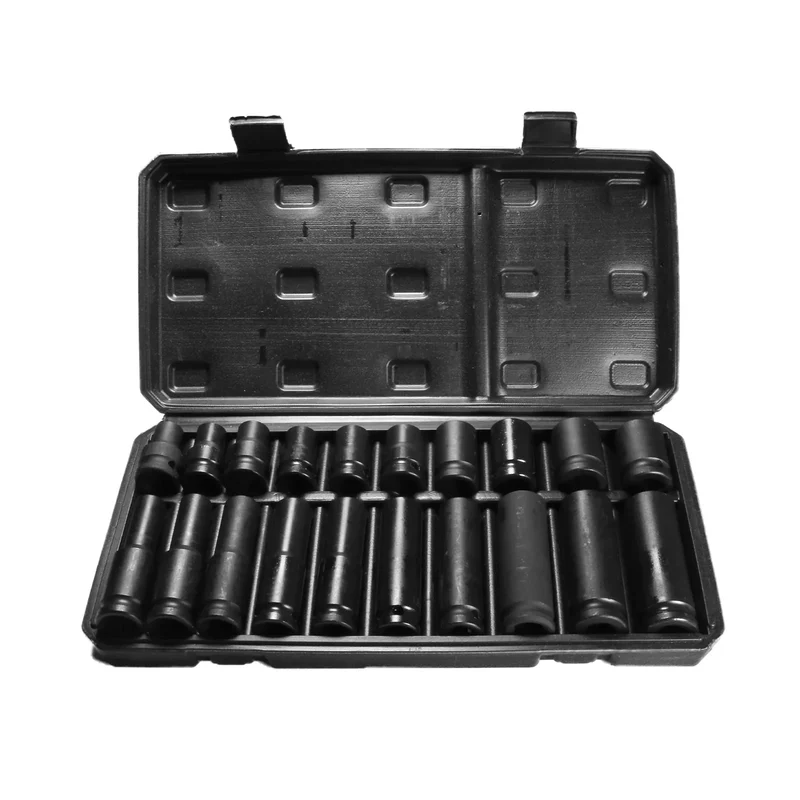 Krafthylsor 1/2" – 20 delar (10–19 mm) för slagverktyg