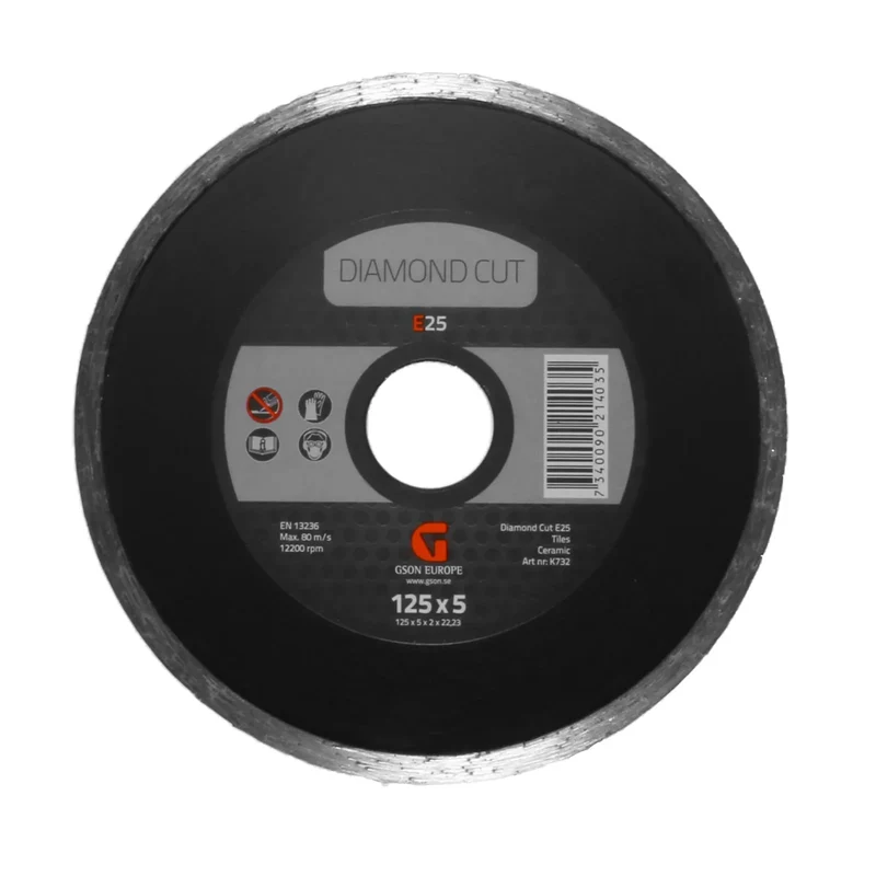 Diamond Cutting Disc E25 125 x 5,0 x 2,0 x 22,23 mm