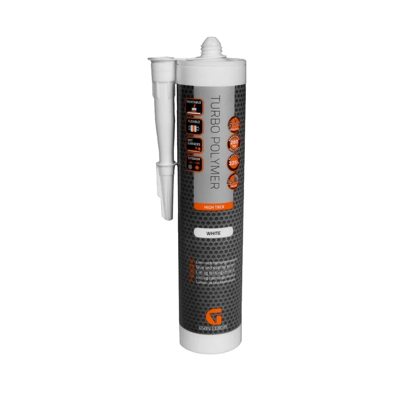 Glue Seal Vit 290 ml – miljövänligt MS-polymerlim & fogmassa