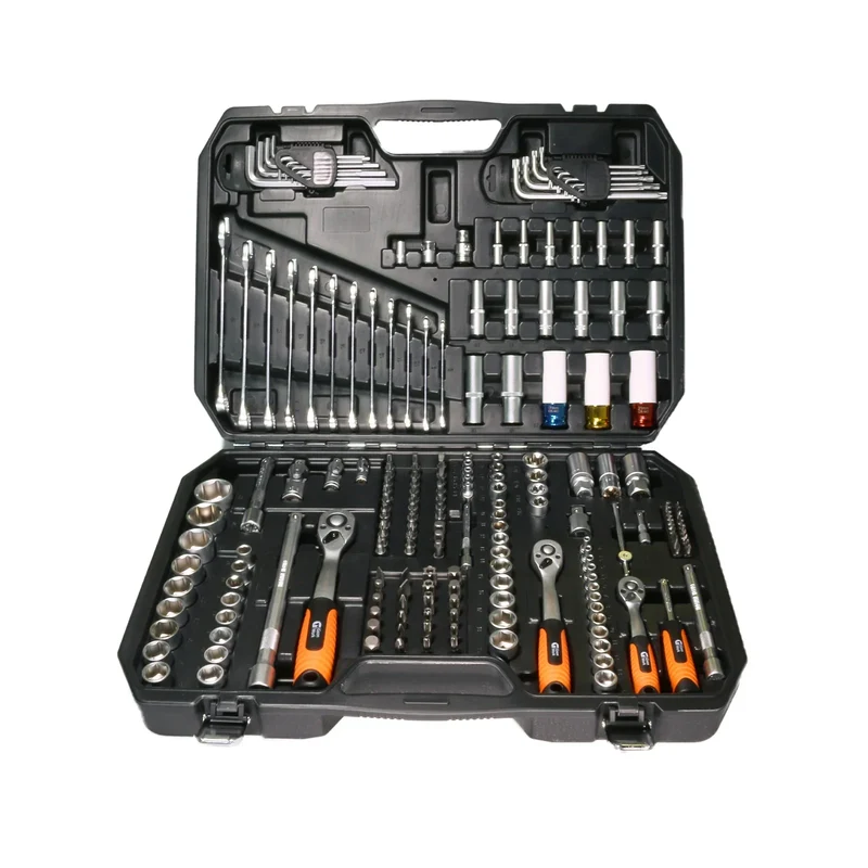 Verktygssats 1/4", 3/8" & 1/2" – 176 delar samt 20 bitsar