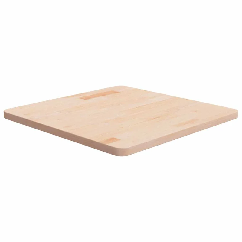 Fyrkantig bordsskiva 60x60x2,5 cm obehandlad massiv ek