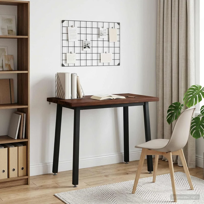 110 x 55 x 75 cm Massivt Akaciaträ Mörkbrun och svart