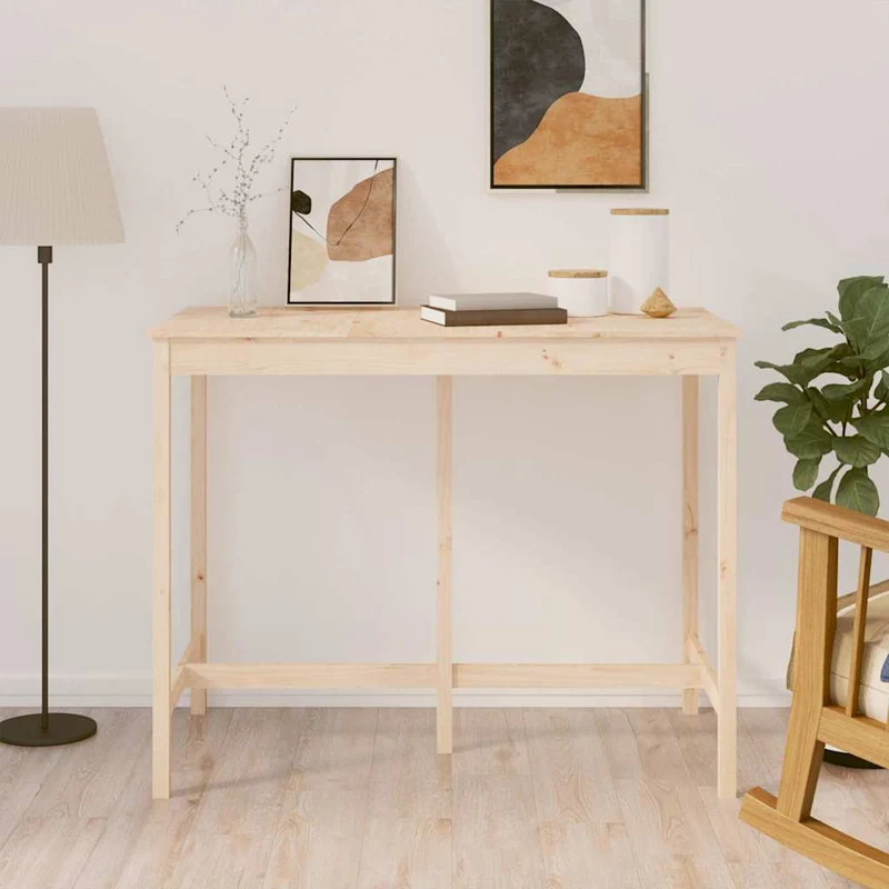 Barbord 140x80x110 cm massiv furu