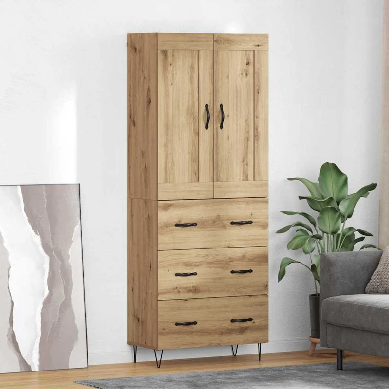 Skåp Artisan Ek 69,5 x 34 x 180 cm Konstruerat trä