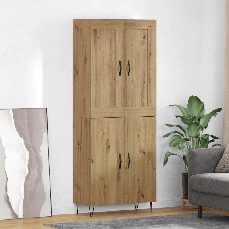 Skåp Artisan Ek 69,5 x 34 x 180 cm Konstruerat trä